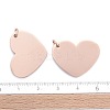 Ion Plating(IP) 304 Stainless Steel Stamping Blank Tag Pendants LS-STAS-I311-26RG-4