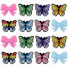 16Pcs 8 Styles Food Grade Silicone Focal Beads SIL-SZ0002-22-1