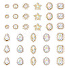 100Pcs Teardrop/Heart/Star Sew on Rhinestones FIND-TA0006-69B-2