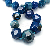 Dyed Natural Agate Bead Strands G-Q940-08B-2