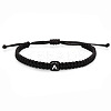 Cube with Letter Pattern Resin Beads Braided Bead Bracelets FS-WGC1D79-18-1