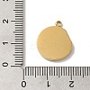 304 Stainless Steel Pendants STAS-B074-08G-11-3