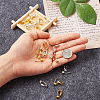 Brass Clip on Earring Converter KK-TA0007-43-5