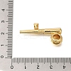 Rack Plating Brass Micro Pave Cubic Zirconia Pendants ZIRC-F142-32A-G-3