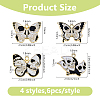 24Pcs 4 Styles Halloween Theme Alloy Enamel Pendants ENAM-DC0002-07-2