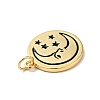 Rack Plating Brass Enamel Pendants KK-H431-28G-3
