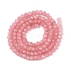 Baking Paint Imitation Jade Glass Bead Strands X-DGLA-A034-J4MM-A31-2