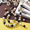 160 Pcs 4 Colors Painted Natural Wood Beads X1-WOOD-LS0001-01Q-5