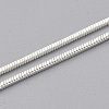 Brass Square Snake Chain Necklace Making MAK-T006-10B-S-3