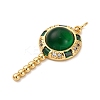 Brass Micro Pave Cubic Zirconia Pendants LS-KK-U076-04G-02-2