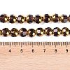 Electroplate Glass Beads Strands EGLA-Q128-04A-FP05-4