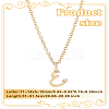 1pc 304 Stainless Steel Letter Pendant Necklaces NJEW-LP0001-39E-G-2