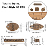 Tibetan Style Alloy Pendants/Links PALLOY-PH0005-89-2