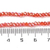 Baking Electroplate Glass Beads Strands DGLA-A039-J4mm-BM-5