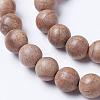 Natural Wood Beads Strands WOOD-J001-02-8mm-5
