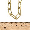 304 Stainless Steel Textured Paperclip Chain Necklaces for Women Men NJEW-Q028-08G-3