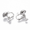 Brass Screw On Clip Earring Converter X-KK-T051-43P-NF-1