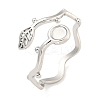 Non-Tarnish 304 Stainless Steel Cuff Finger Ring Components STAS-P365-28P-1