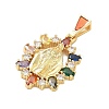 Religion Brass Pave Cubic Zirconia Pendants CU-CBA83A6-01D-G-3