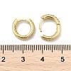 Brass Micro Pave Clear Cubic Zirconia Hoop Earrings EJEW-D311-101G-5