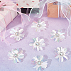 AB Color Plastic Sequin Flowers FIND-WH0110-445-4