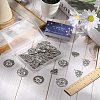 50Pcs 5 Style Tibetan Style Alloy Pendants FIND-SC0005-14-3