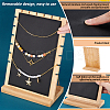 2 Bags Bamboo Wood Multiple Necklace Display Stands NDIS-PH0001-10C-3