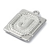 Anti-Tarnish 304 Stainless Steel Pendants STAS-U033-01P-J-2