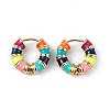 Real 18K Gold Plated Brass Hoop Earrings for Women EJEW-L234-092G-2