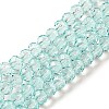 Transparent Baking Paint Glass Beads Strands DGLA-A034-T4mm-D01-1