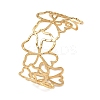 Hollow 304 Stainless Steel Cuff Bangles for Women BJEW-L709-03G-2