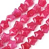 Dyed Natural Malaysia Jade Star Beads Strands G-Z080-A01-03-2