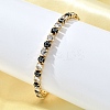 Brass Enamel Link & Charm Bracelets BJEW-Z094-02G-02B-2