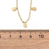 304 Stainless Steel Teardrop Tassel Y Necklaces NJEW-R026-24G-5