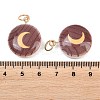 Printed Opaque Acrylic Pendants SACR-P036-01C-G-3