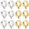 16Pcs 2 Colors 304 Stainless Steel Huggie Hoop Earrings Findings STAS-BBC0009-68B-7