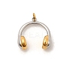304 Stainless Steel Pendants STAS-P411-02G-G-1