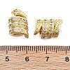 Brass Micro Pave Cubic Zirconia European Beads KK-Q006-49G-3