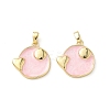 Brass Enamel Pendants KK-P334-03G-01-1