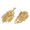 Bohemia Zinc Alloy Clip-on Earrings EJEW-C089-01J-G-2