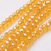 Electroplate Glass Beads Strands EGLA-F124-FR-B04-1