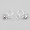 304 Stainless Steel and Plastic Clip-on Earring Findings X-STAS-P208-01P-2
