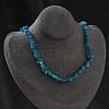 Natural Supper 7 Rutilated Quartz Chip Beaded Necklaces for Men Women NJEW-G159-01I-1
