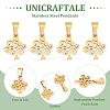 12Pcs 304 Stainless Steel Pendants STAS-UN0054-33-5