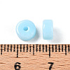 Opaque Solid Color Glass Beads GLAA-N007-6x3mm-A06-3