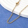 Trendy Unisex 304 Stainless Steel Cable Chain Necklaces NJEW-L043-16G-1