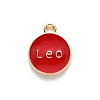 Alloy Enamel Pendants X-ENAM-S124-01A-07G-3