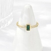 Brass Micro Pave Cubic Zirconia Cuff Rings RJEW-S400-16B-G-2
