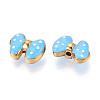 Ion Plating(IP) 304 Stainless Steel Enamel Beads STAS-N114-23G-G-2