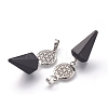 Obsidian Pendants G-O194-15-3